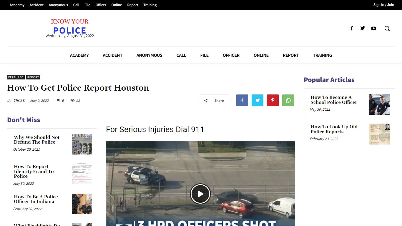 How To Get Police Report Houston - KnowYourPolice.net